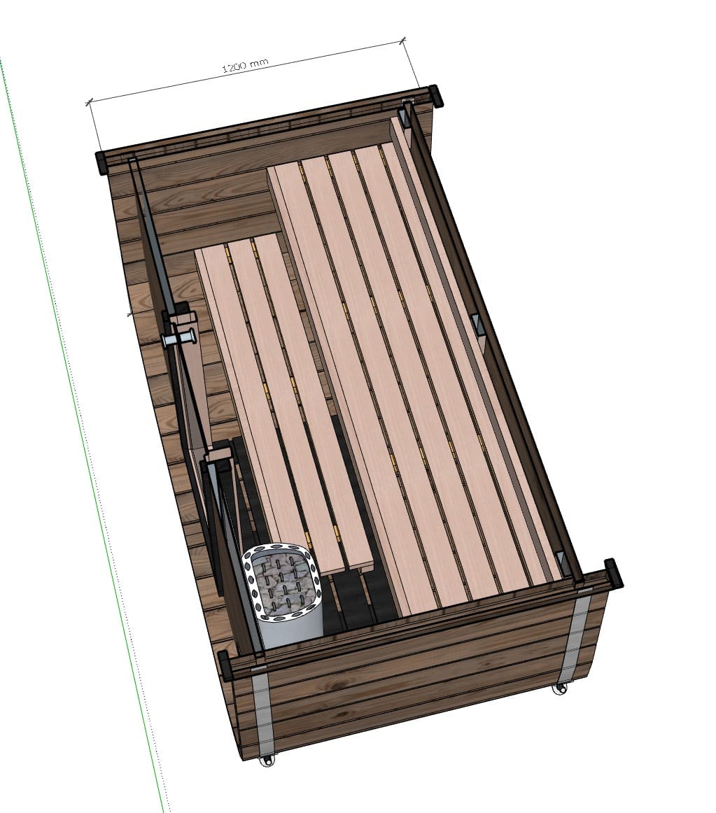 Camilla Mini Traditional Outdoor Sauna 2 Person - Image 18